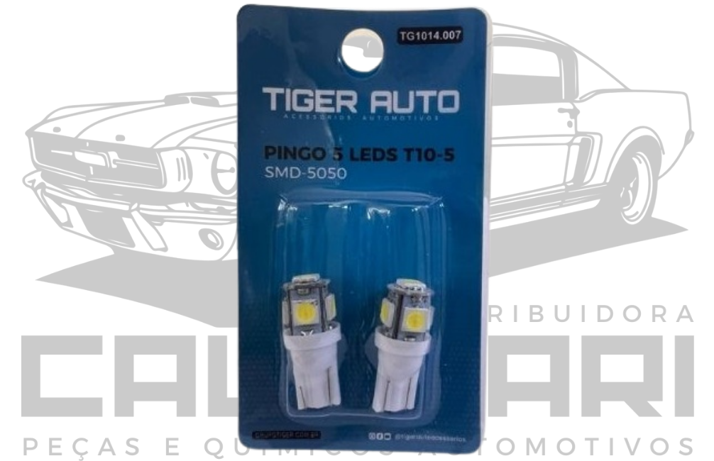 PINGO 5 LEDS T10-5 SMD-5050