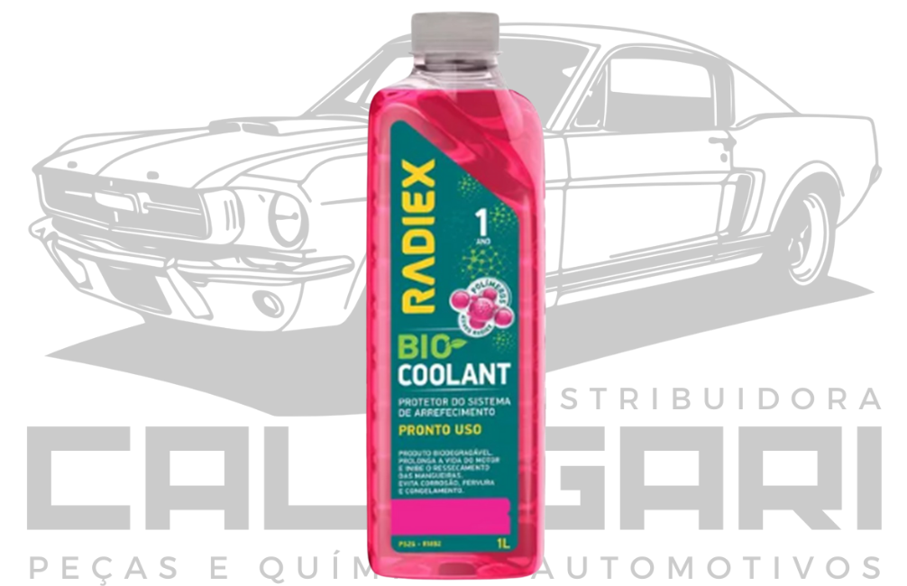 RADIEX R-1892 BIO COOLANT ADITIVO RADIADOR PRONTO USO ROSA - 1 LITRO