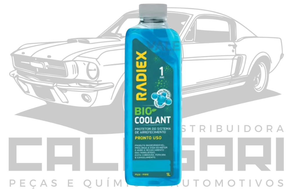 RADIEX R-1893 BIO COOLANT ADITIVO RADIADOR PRONTO USO AZUL 5 ANOS - 1 LITRO