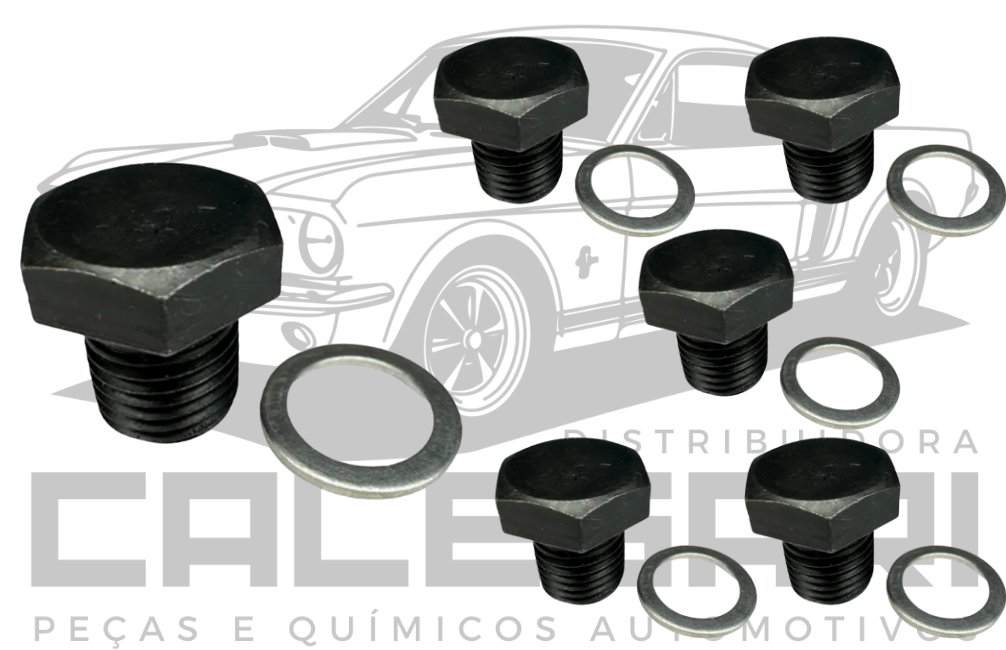 BUJAO CARTER C/ ARRUELA VW UP - CHAVE SEXTAVADA 19MM (LA-2516)