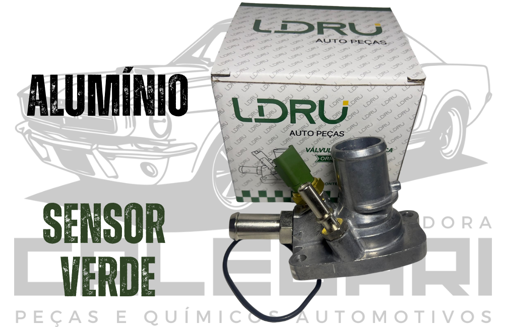 CARCACA + VALVULA TERMOSTATICA + SENSOR VERDE - FIAT PALIO GRAND SIENA FIORINO UNO PUNTO 500