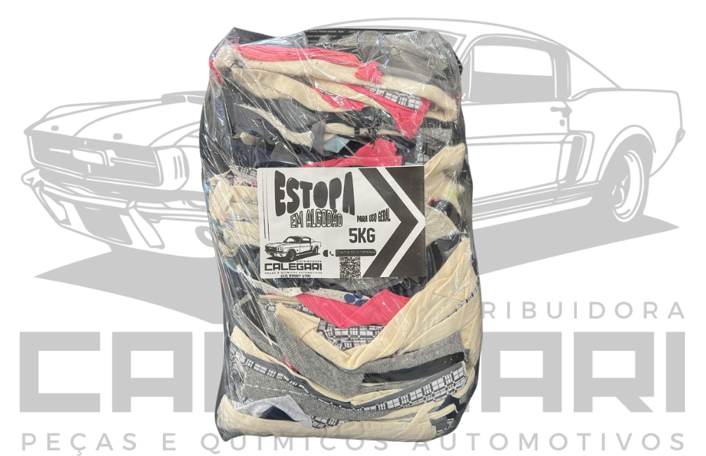 ESTOPA DE ALGODÃO PARA USO GERAL - 5KG