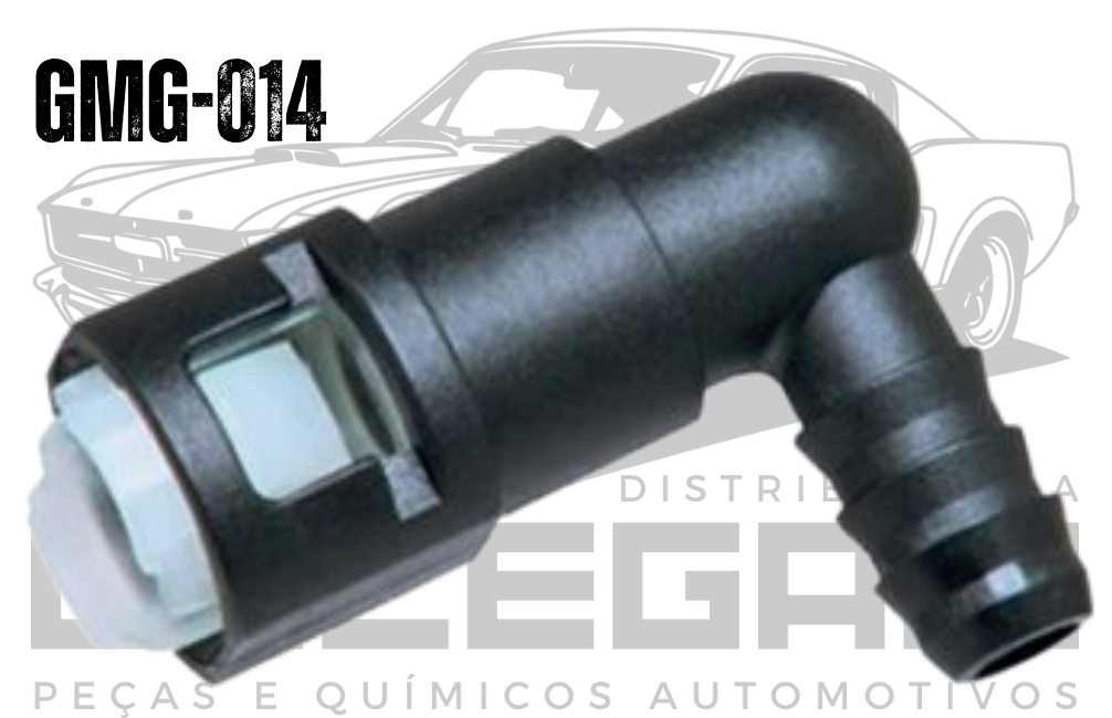 CONECTOR TIPO BARTOLOMEU EM L 90° SEM ANEL 3/8X3/8 - GMG 014