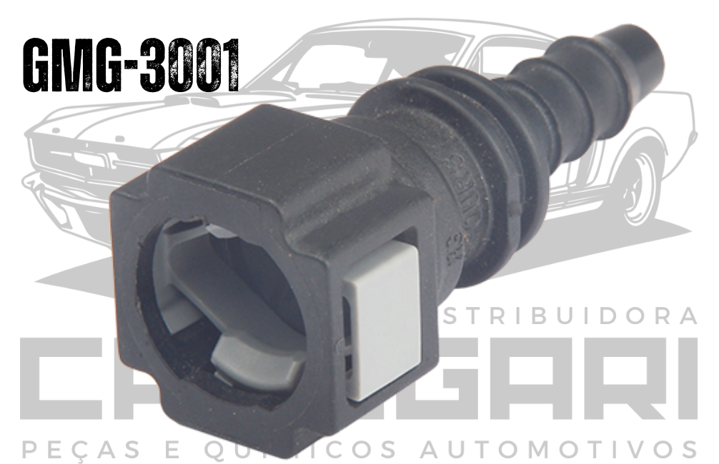 CONECTOR TIPO SIMPLES (2 BOTÕES) RETO SEM ANEL 5/16X5/16 - GMG 3001