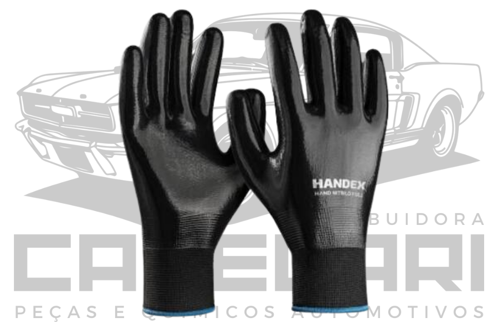 LUVA AUTOMOTIVA IMPERMEAVEL COM MALHA NO PUNHO - HANDEX - TAMANHO G