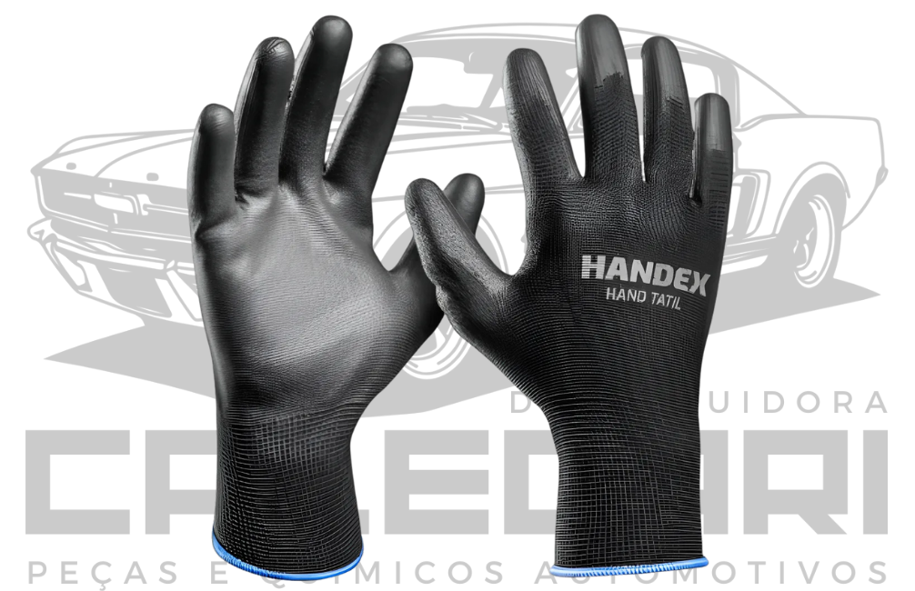 LUVA AUTOMOTIVA TATIL PU E MALHA - TAMANHO G