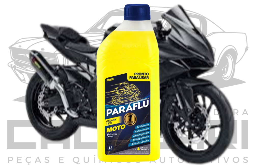PARAFLU LONG LIFE ADITIVO RADIADOR PRONTO USO AMARELO PARA MOTO 10-3037 - 1 LITRO