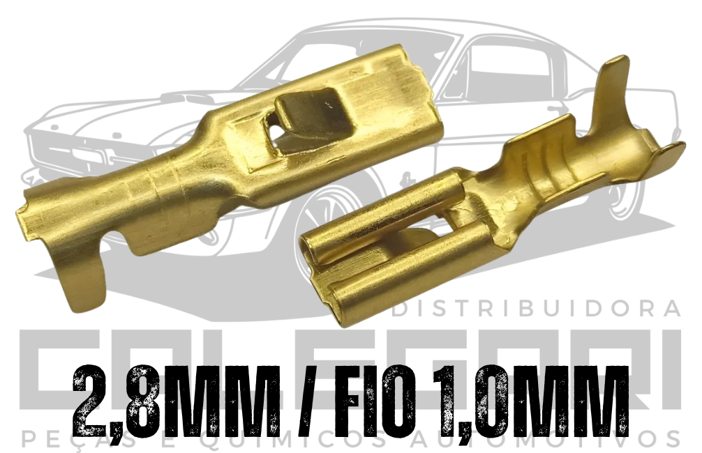 TERMINAL FEMEA COM TRAVA MOSQUITINHO 2,8MM FIO 1,0MM
