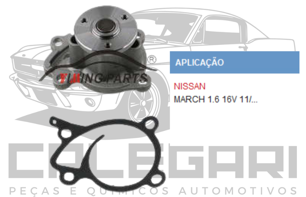 BOMBA DE AGUA NISSAN MARCH 1.6 16V