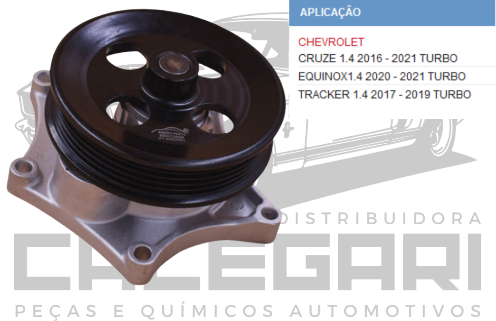 BOMBA DE AGUA GM CRUZE TRACKER EQUINOX 1.4 16V TURBO