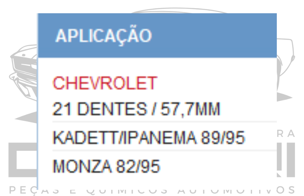 BOMBA DE AGUA GM MONZA KADETT IPANEMA - 21 DENTES