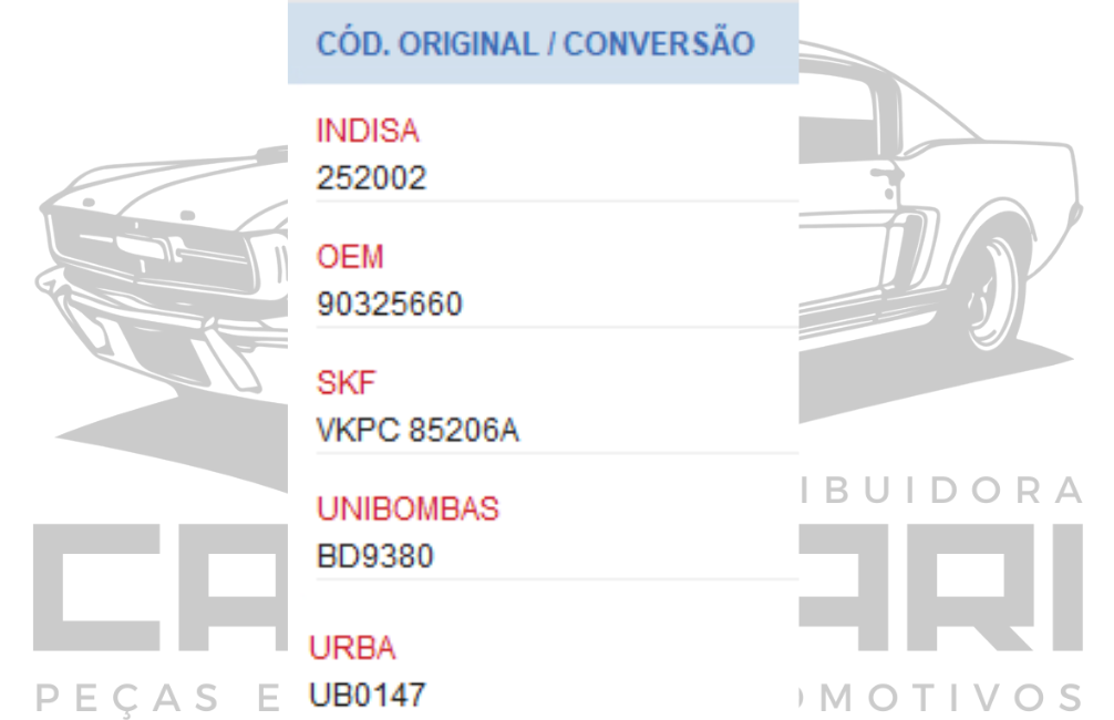 BOMBA DE AGUA GM 19 DENTES CORSA CELTA - MPFI