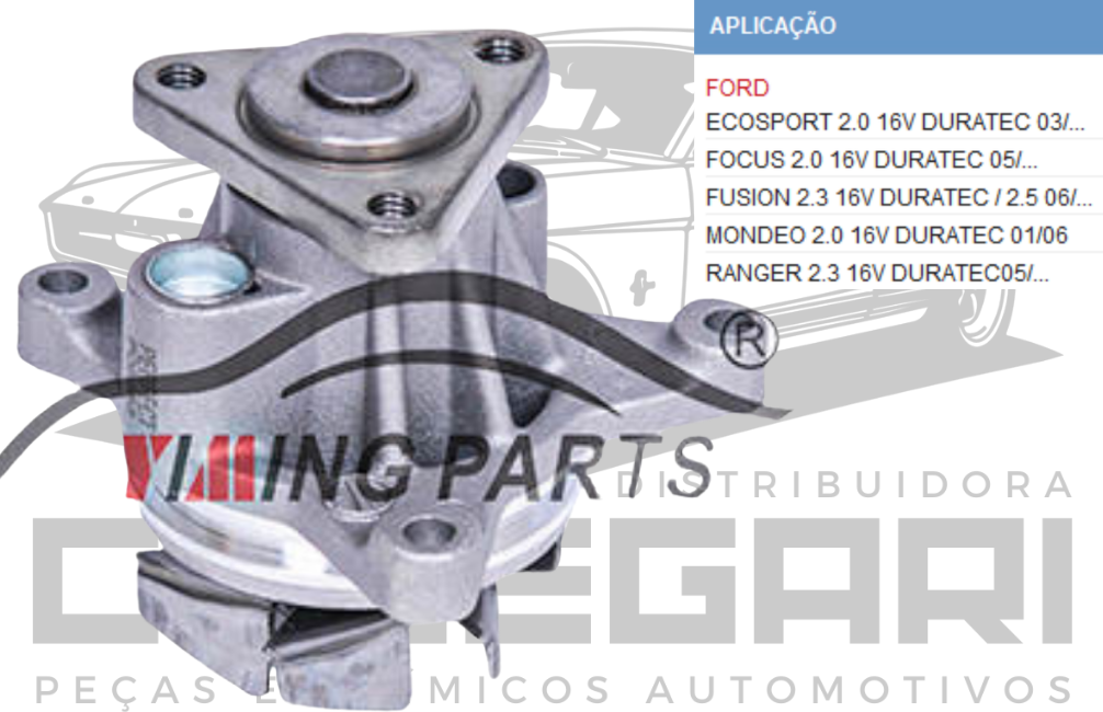 BOMBA DE AGUA FORD ECOSPORT FOCUS MONDEO FUSION RANGER - DURATEC