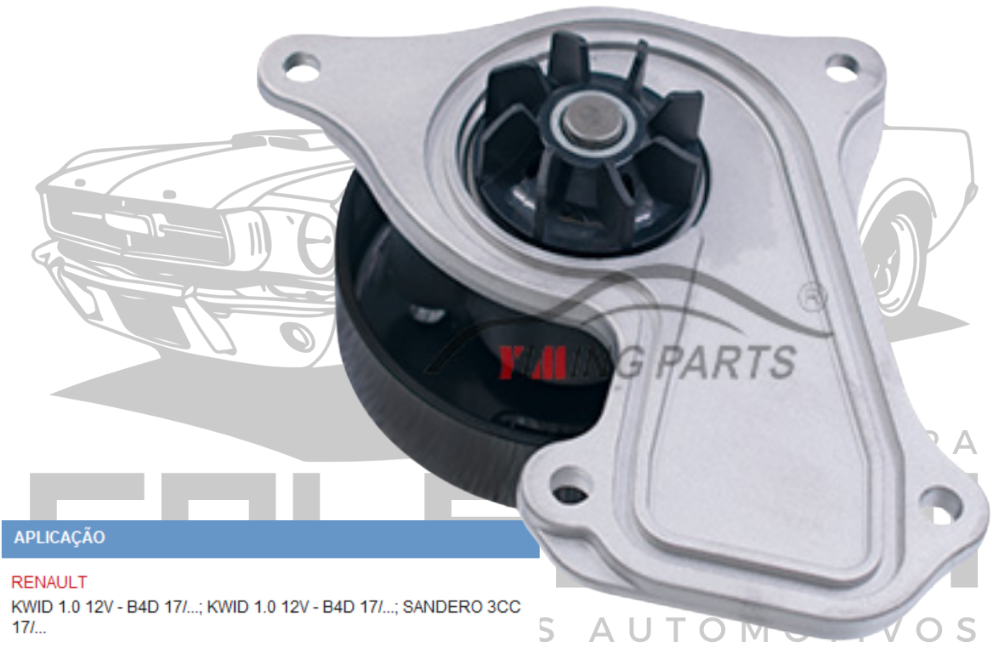 BOMBA DE AGUA RENAULT KWID SANDERO - 1.0 12V 3CC