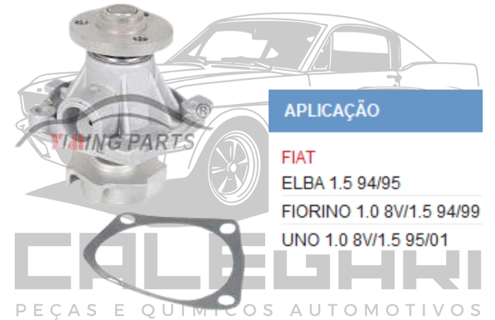 BOMBA DE AGUA FIAT ELBA FIORINO UNO - 1.0 1.5