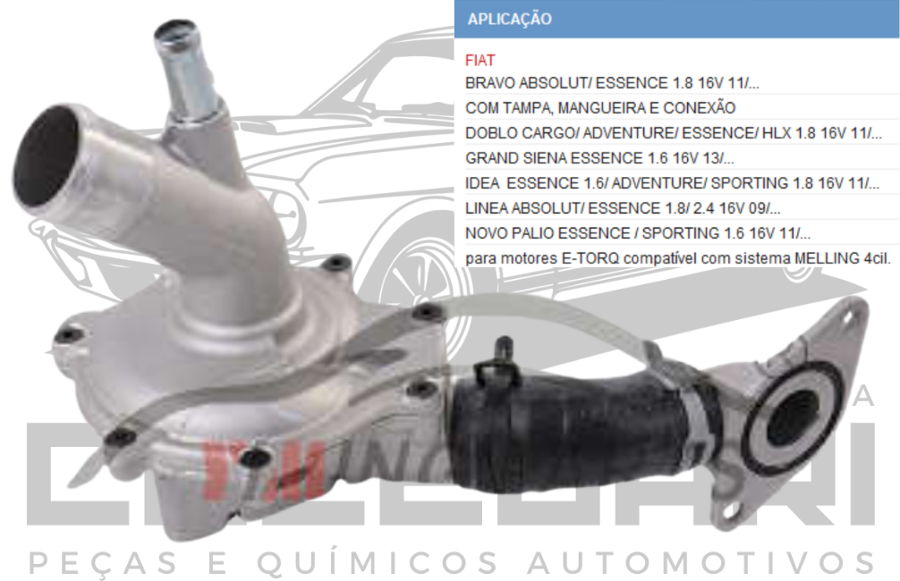 CARCACA BOMBA DE AGUA FIAT BRAVO DOBLO GRAND SIENA IDEA NOVO PALIO - ETORQ