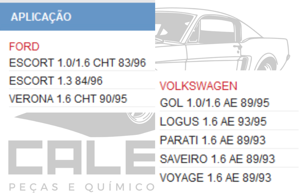 BOMBA DE AGUA FORD ESCORT VERONA / GM GOL LOGUS PARATI VOYAGE SAVEIRO - CHT AE