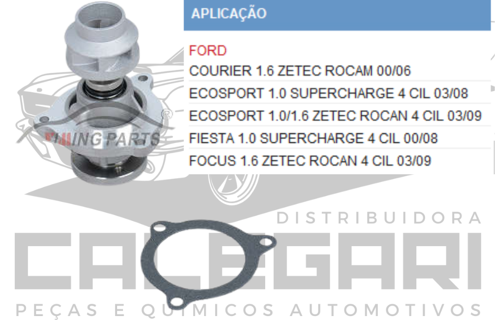 BOMBA DE AGUA FORD COURIER ECOSPORT FIESTA FOCUS - ZETEC ROCAM