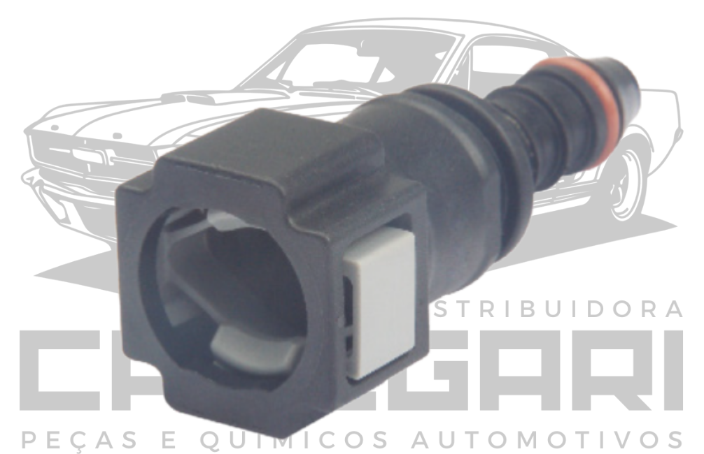 CONECTOR TIPO SIMPLES (2 BOTÕES) RETO COM ANEL 5/16X5/16 - GMG 3001B