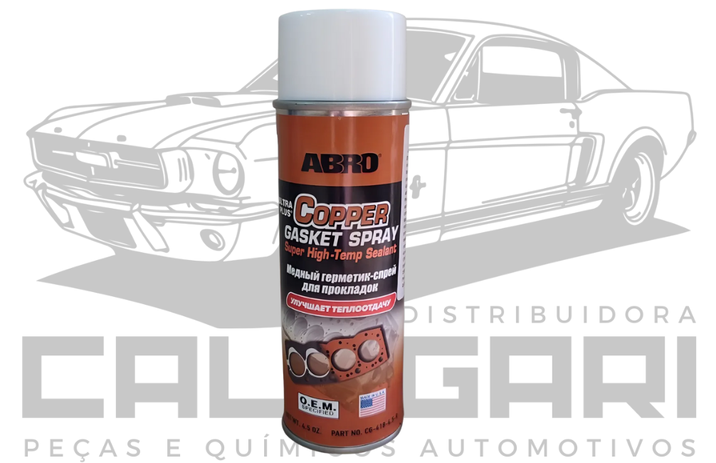 ABRO CG-418-R MINI COPPER GASKET SPRAY ULTRA PLUS - SPRAY PARA JUNTAS DE COBRE ULTRA PLUS - 127 G
