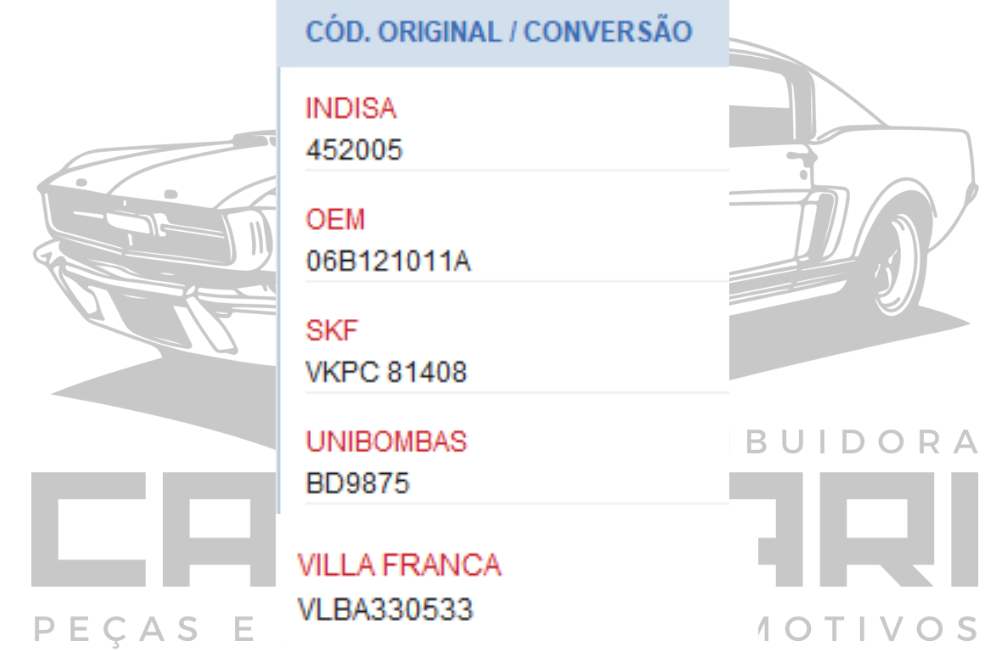 BOMBA DE AGUA VW GOLF AUDI A3  - 1.6 8V AEH/AKL