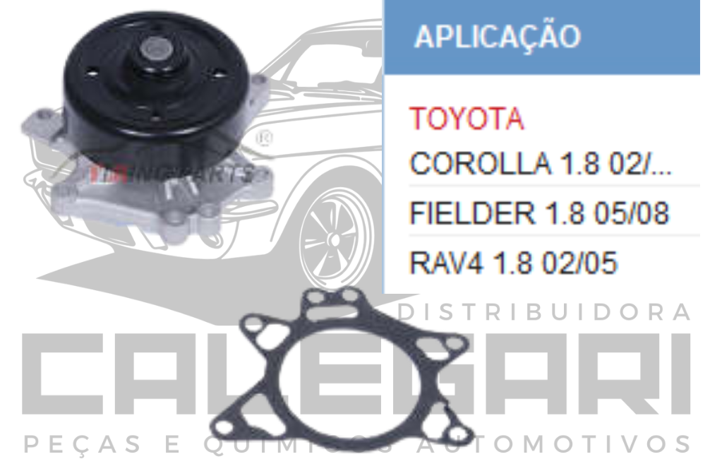 BOMBA DE AGUA TOYOTA COROLLA FIELDER RAV4 - 1.8