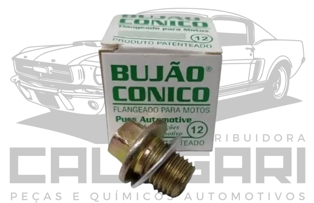 BUJAO CONICO PARA CARTER PARA MOTO M12 - 12MM TODAS