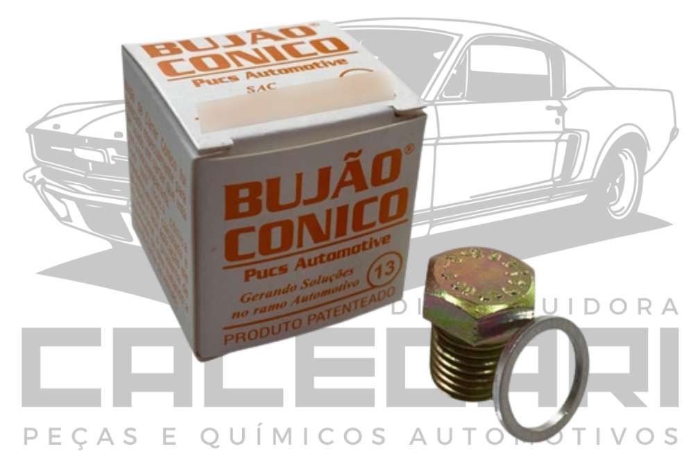 BUJAO CONICO PARA CARTER PARA MOTO M13 - 13MM TODAS