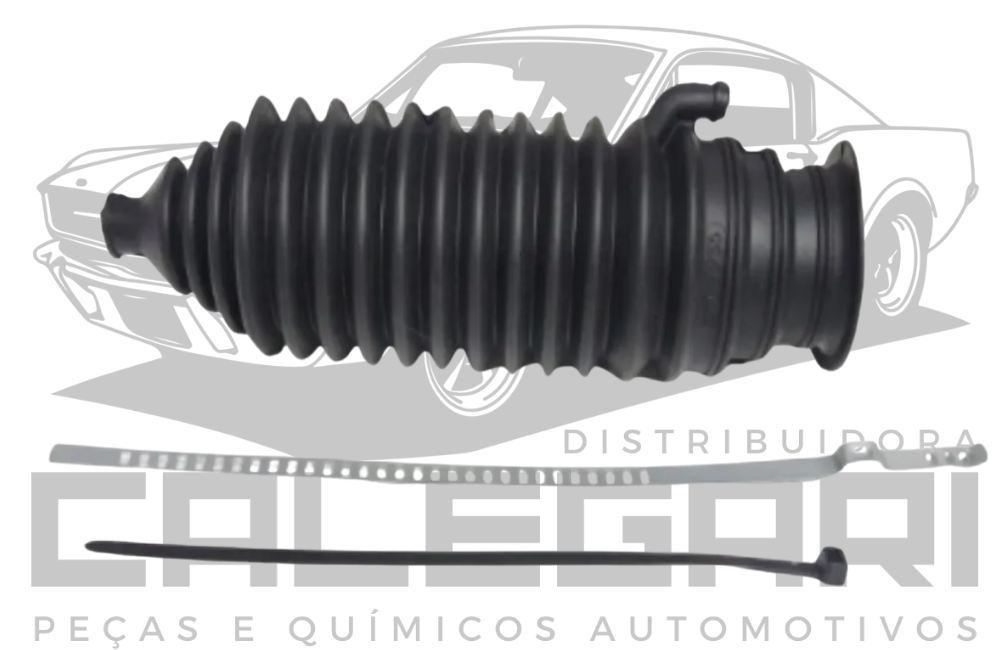 KIT COIFA CAIXA DIRECAO UNIVERSAL BORRACHA