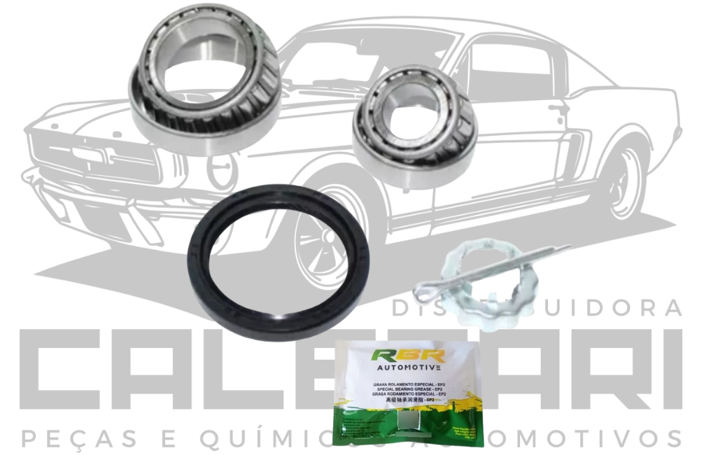 KIT ROLAMENTO RODA TRASEIRA VW GOL VOYAGE PASSAT PARATI SAVEIRO SANTANA - PARA UM LADO