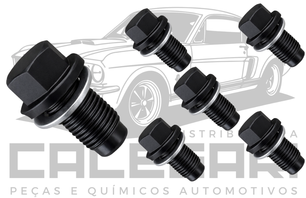 BUJAO CARTER C/ ARRUELA TOYOTA YARIS ETIOS ZP M12 x 1,25 - CHAVE SEXTAVADA 14MM (LA-2604)