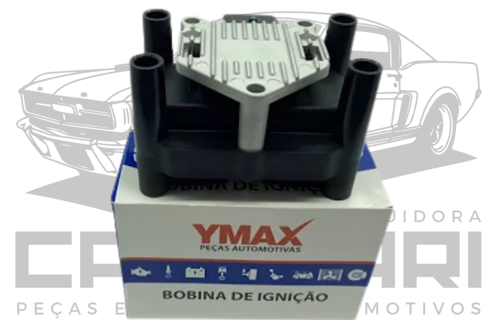 BOBINA IGNICAO A3 1.6 8V / GOL 1.0 16V 1.6 8V / GOLF 1.6 8V / POLO 1.0 16V 1.6 8V / SAVEIRO  1.6 8V / VOYAGE 1.6 8V