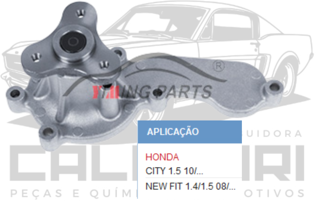BOMBA DE AGUA HONDA NEW FIT 1.4/1.5 08/... CITY 1.5 10/...