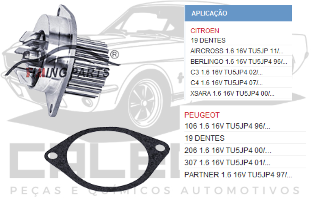 BOMBA DE AGUA CITROEN AIRCROSS C3 C4 XSARA 1.6 16V