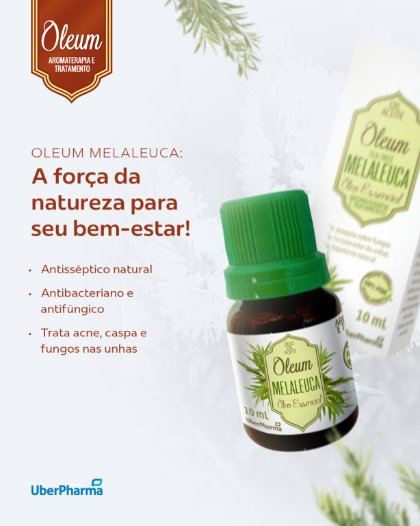 OLEUM MELALEUCA/TEA TREE ESSENCIAL FR. 10 ML C/ CX