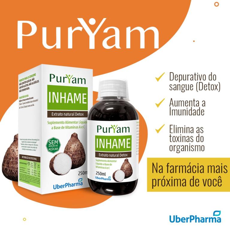 PURYAM ELIXIR DE INHAME c/ VIT.  A e C 250 ML C/ CX