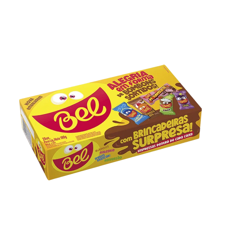 BOMBONS SORTIDOS 180G BEL ALIMENTOS CX C/30