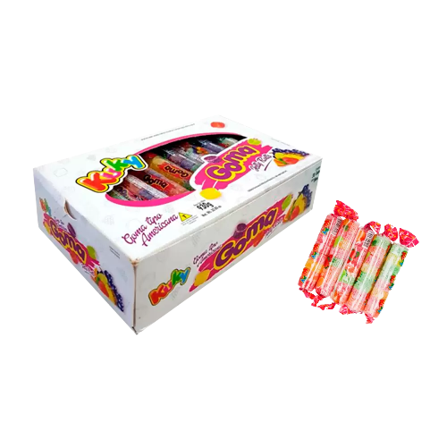 GOMA TUBO FRUTAS DP 930g C/30 KUKY Cx C/12