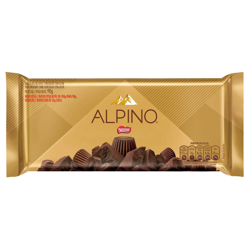 CHOCOLATE BARRA ALPINO AO LEITE 14X85G NESTLE Cx C/4