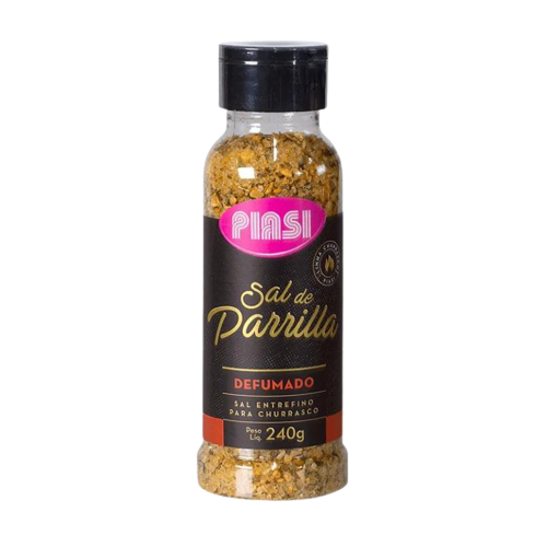 SAL DE PARRILLA DEFUMADO PIASI 240G CX C/12
