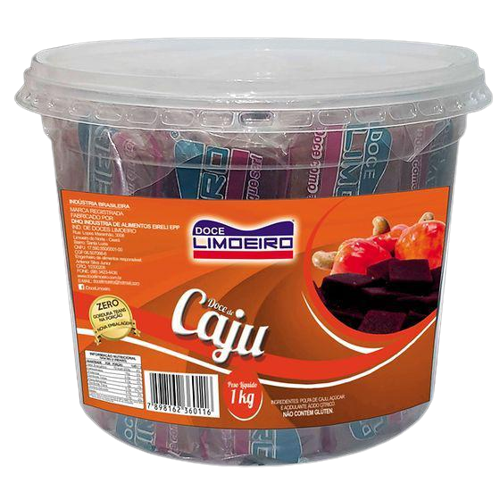 DOCE POTE CAJU 1KG LIMOEIRO Cx C/12