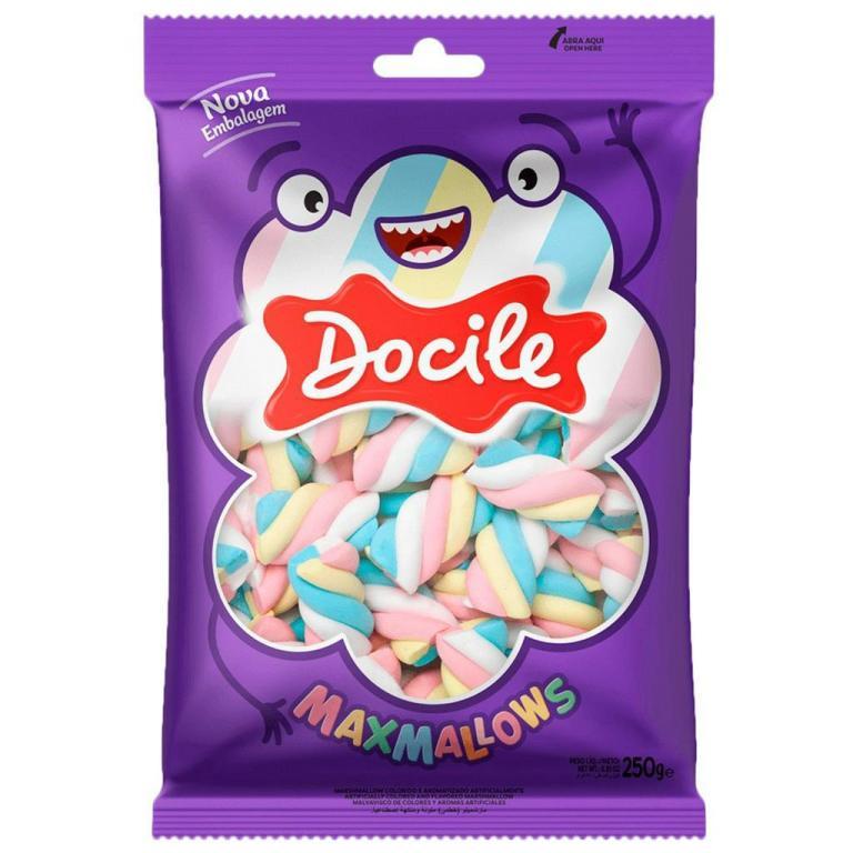 MARSHMALLOWS TWIST COLOR 1 BAUNILHA 250G DOCILE Cx C/12
