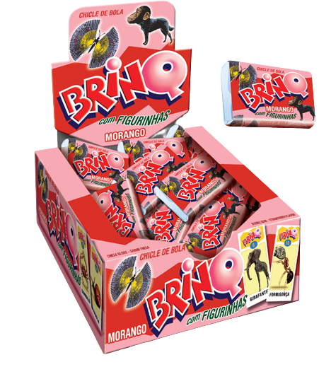 CHICLE BOLA BRINQ-BICHOS MORANGO 350G C/100 TOFFANO Cx C/24