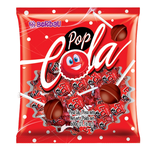 Pirulito Pop Cola 500G c/50 Berbau CX C/24
