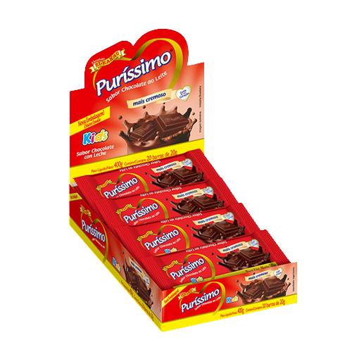 PURISSIMO KIDS AO LEITE DP 20GX20  400G KIKAKAU CX C/9