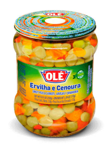 ERVILHA E CENOURA VIDRO FD C/12X170G OLE