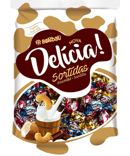 BALA DELICIA SORTIDA 500g BERBAU Cx C/32