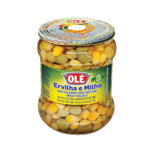 ERVILHA E MILHO DUETO VIDRO FD C/12X170G OLE