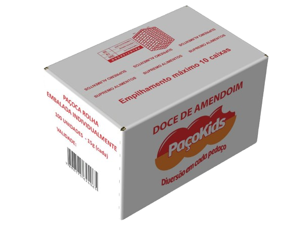 PAÇOCA CAIXINHA KG 2,250kg C/150UN PAÇOKIDS