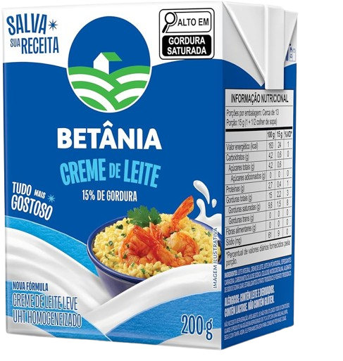 CREME DE LEITE 200G BETÂNIA CX C/27